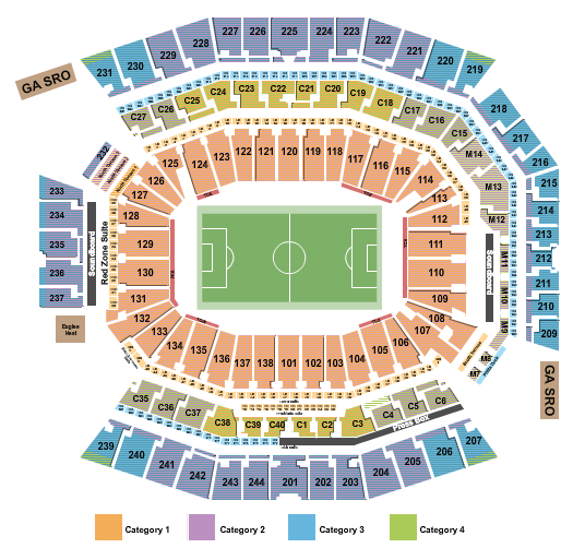 Lincoln Financial Field World Cup Seating Chart